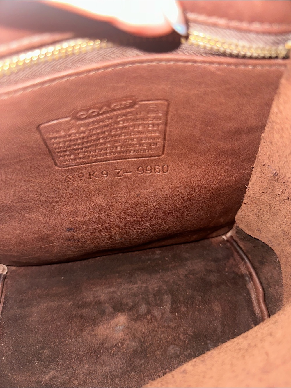 Coach Brown Leather Daypack - Picture 10 of 10